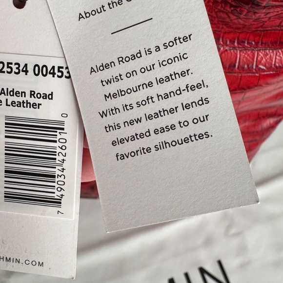 Brahmin Melora soft red croc, slouchy tote, shoulder bag - Picture 12 of 12